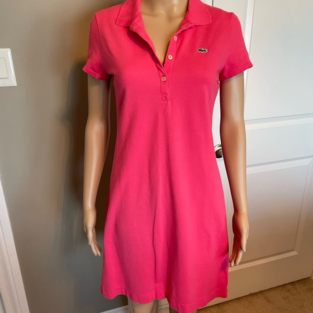 Lacoste pique polo dress size 6